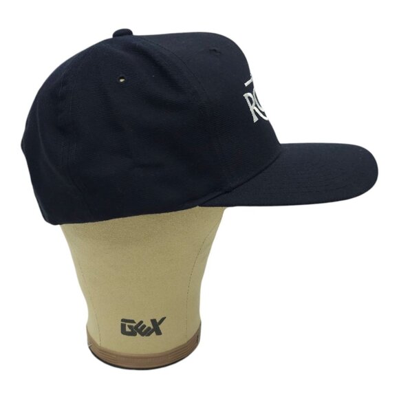 The Road Embroidered Snapback Cap Trucker Baseball Hat Yupoong Wool Blend Blue - Picture 11 of 13